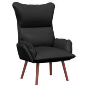 Kai | Relaxing Armchair in Black Faux Leather