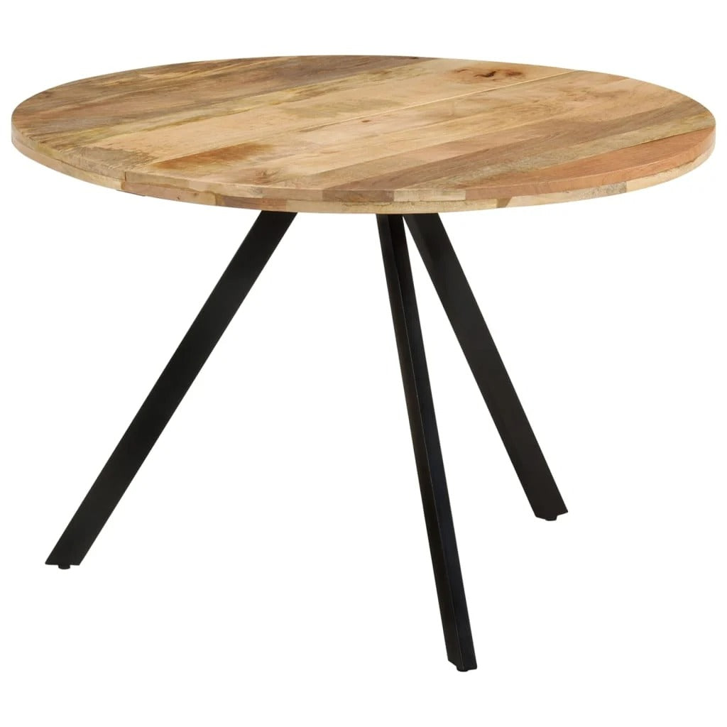 Caleb | Vintage Round Dining Table in Solid Mango Wood